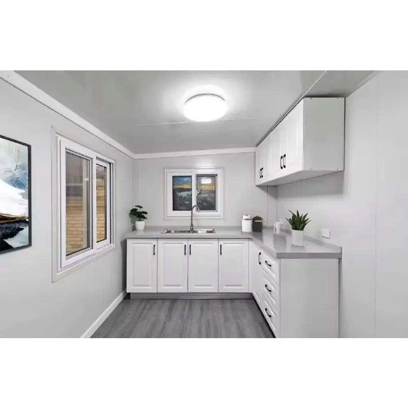 Portable Prefab Tiny Home for Sale, 40ft Modular Home - with 2 Bedrooms, 1 Kitchen & Bathroom, Expandable Container House To