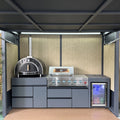 BBQ House All-In-One Heavy-Duty Stainless Steel Grill Modern Style Prefet for All-Weather Family Gatherings & Parties