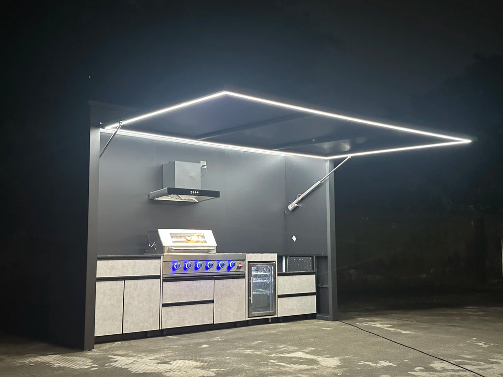 All-Weather Barbecue Fridge & Sink Station Weather-Resistant Customizable Elevate Agrotourism Outdoor Dining