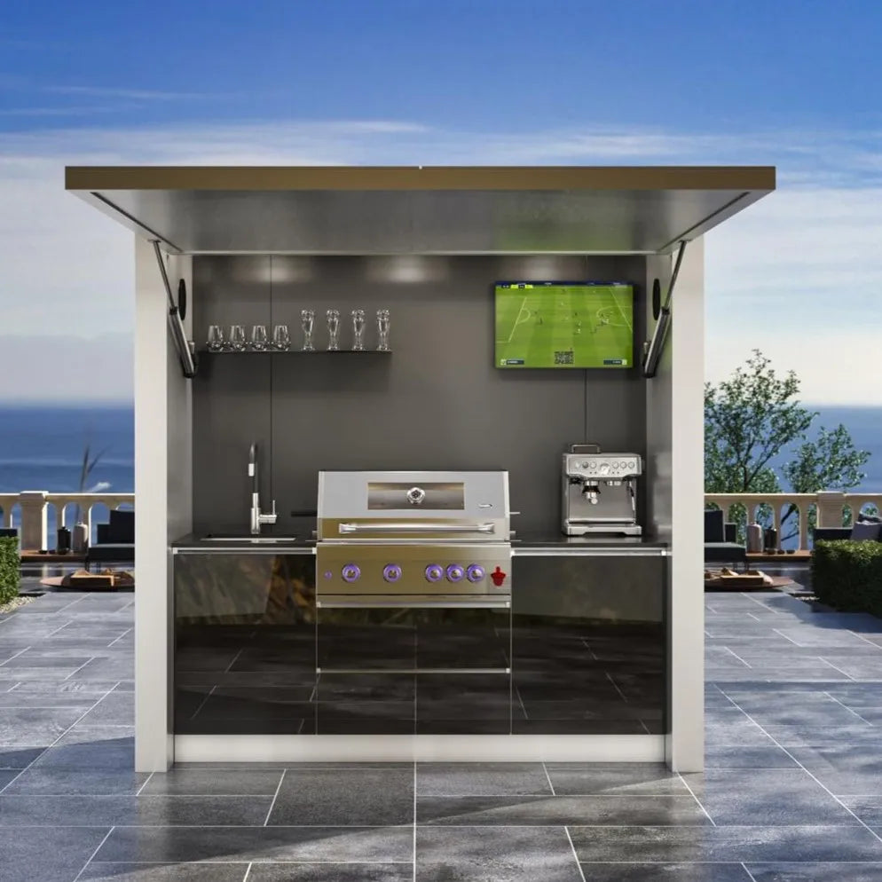 Factory Direct Modular Home Garden Backyard BBQ Setup with Lockable Door-Ideal Outdoor Event Gear