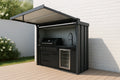 New Stainless Steel Grill BBQ Grill Camping Bbq Outdoor Kitchen Modern Black Finish Cabinets Island