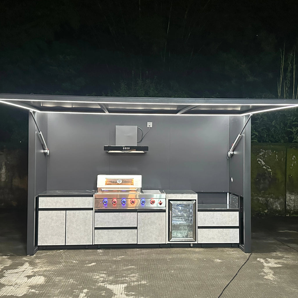 Pergola Heavy-Duty Stainless Steel BBQ Gas Grill Made for All-Weather Family Get-Togethers & Parties