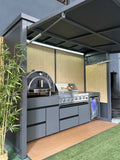 High Quality Integrated Stainless Steel Outdoor BBQ Pergola Grill Room Modern Premium Design Waterproof Windproof for Gatherings