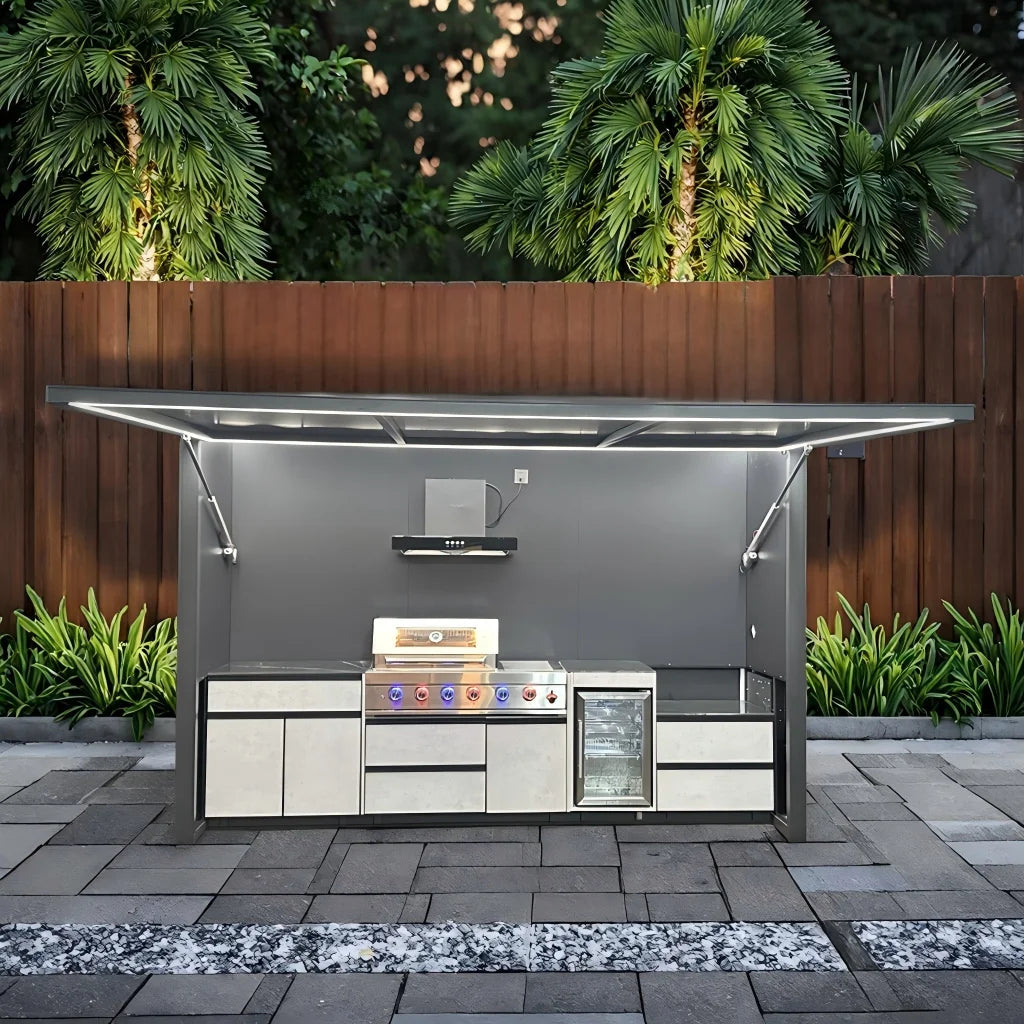 Pergola Heavy-Duty Stainless Steel BBQ Gas Grill Made for All-Weather Family Get-Togethers & Parties