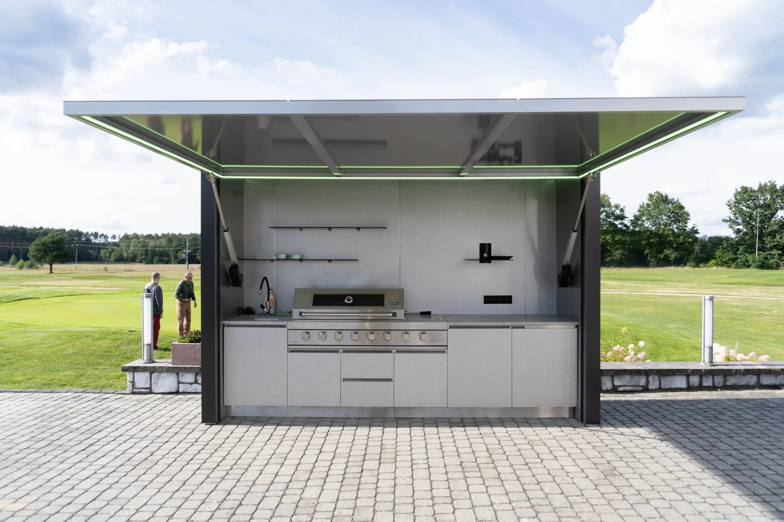 Premium Stainless Steel Grill Garden BBQ Complete and Ready for InstallatiorWith BBQ Grill