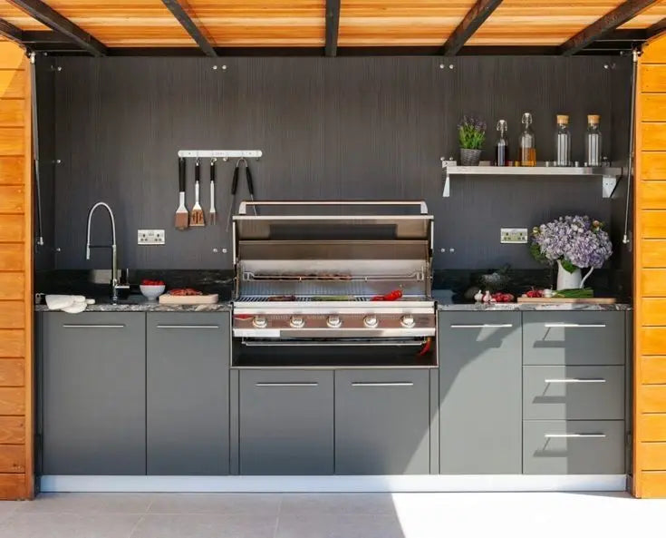 Premium Stainless Steel Grill Garden BBQ Complete and Ready for InstallatiorWith BBQ Grill