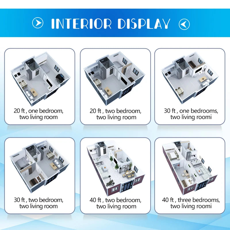 Best Selling Movable Expandable Container House Livable Room Prefab Mobile Tiny Home 20ft 40ft For Camping Hotel Family House