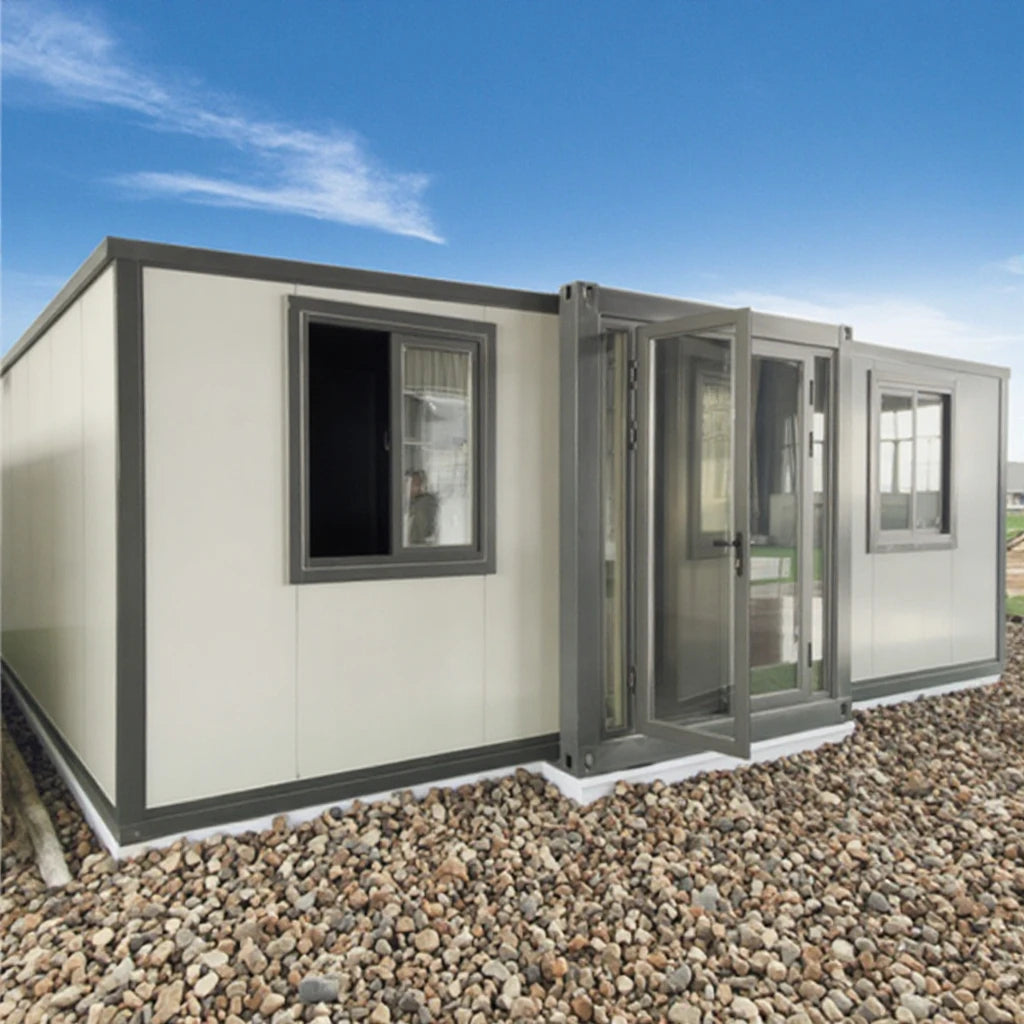 Mobile Villa Expandable Container 40ft Extendable 2 Story Container Home 3 Bedroom Tow Floor Container House Luxury