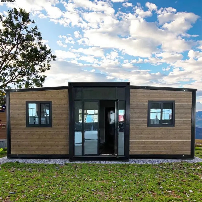 Prefab Container House 20ft 40ft 30ft Folding Expandable Container House Prefabricated Solar Power Farm House Durable