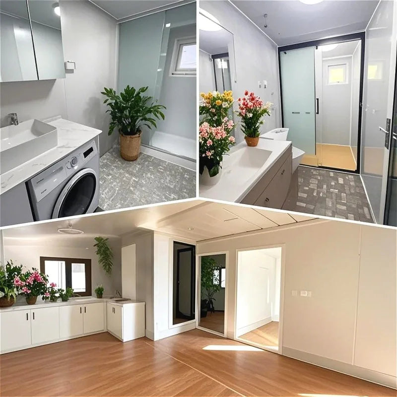 40ft Expandable Container House Portable Container Homes Mobile Prefabricated House 3 Bedroom Modular Home with Kitchen Bathroom