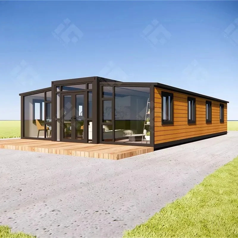 40ft Expandable Container House Portable Container Homes Mobile Prefabricated House 3 Bedroom Modular Home with Kitchen Bathroom