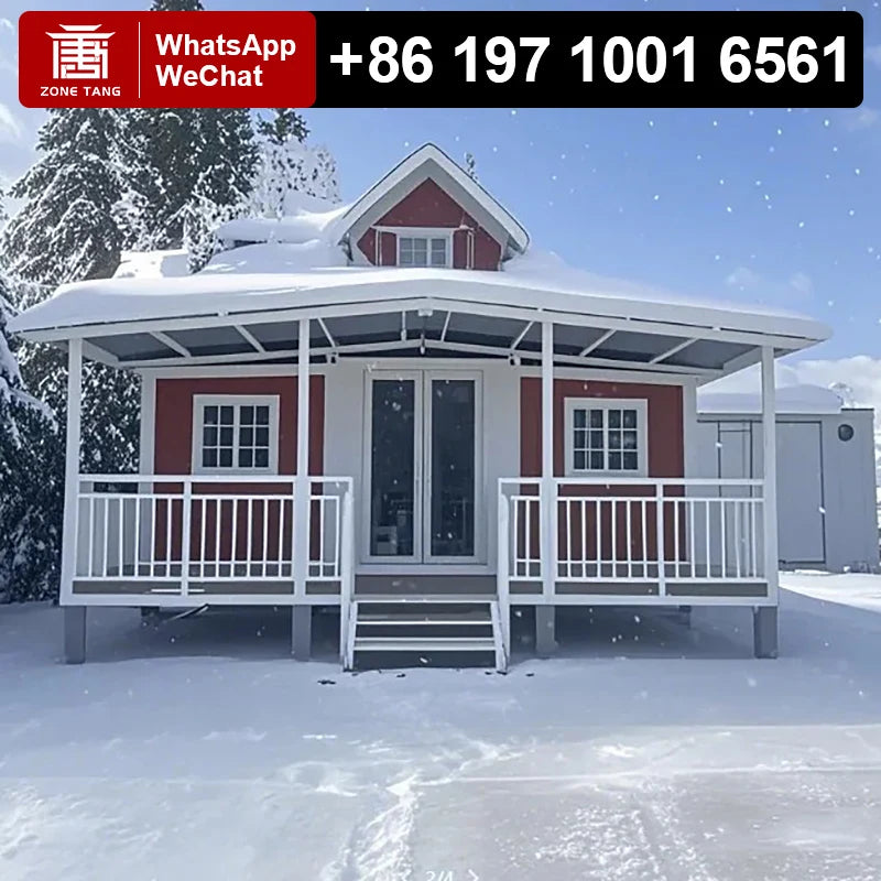 3 Bedroom Prefabricated House for Spain Luxury Modern Outdoor Outdoor Garden Lounge 20ft Prefablicadas Houses Eco-Friendliness