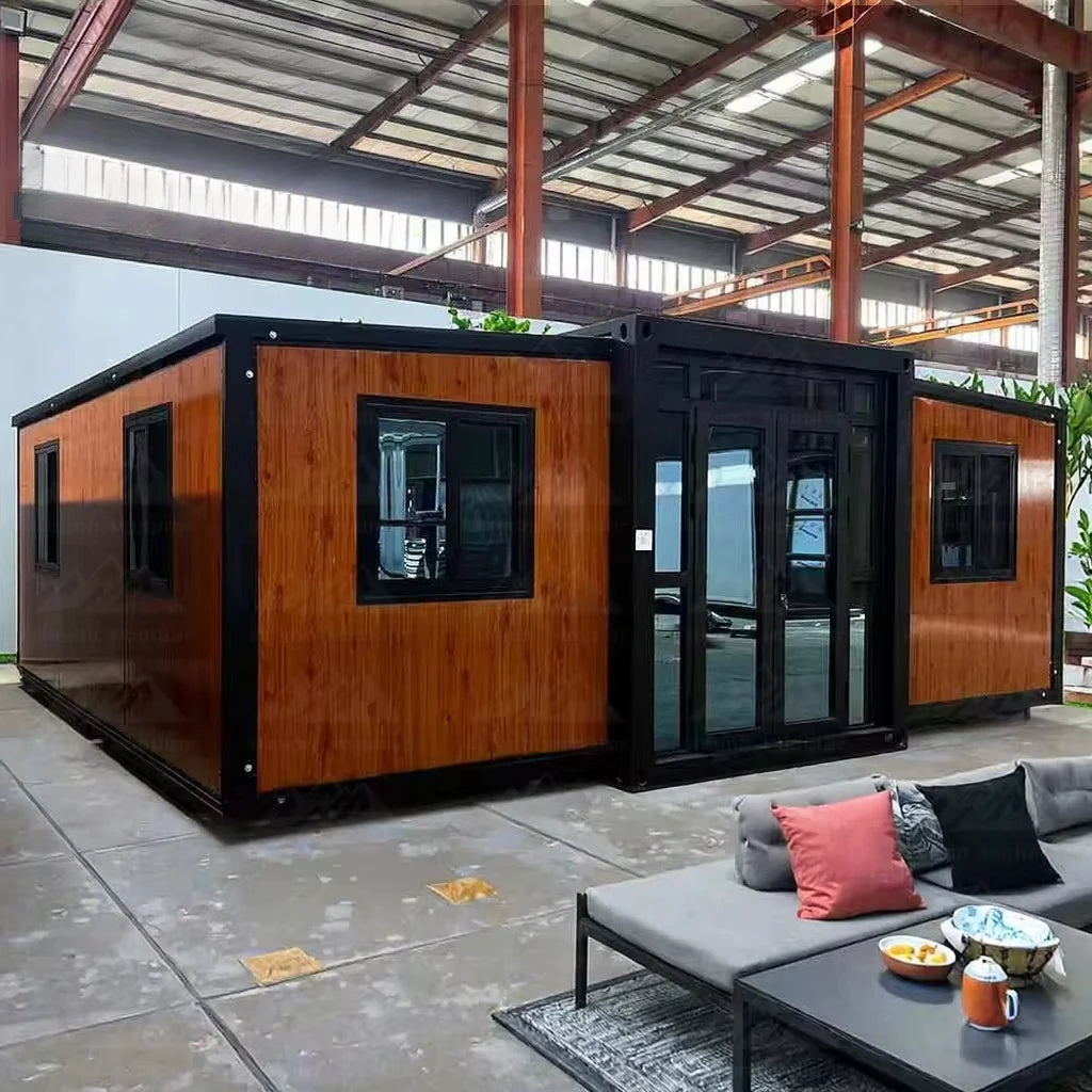 40ft Mobile Folding Houses, 20ft Modular Prefabricated Houses and Customizable Container Houses with 1-4 Bedrooms and Furniture