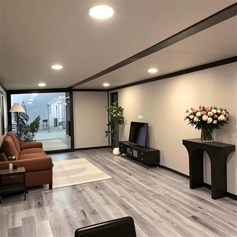 40ft Expandable Container House Portable Container Homes Mobile Prefabricated House 3 Bedroom Modular Home with Kitchen Bathroom