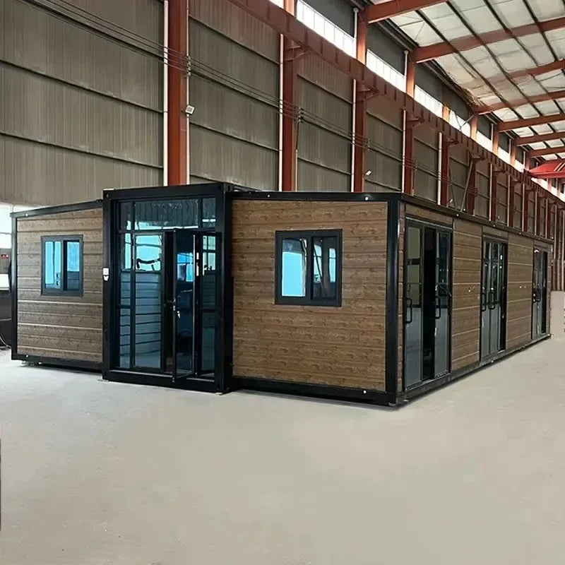 Prefab Container House 20ft 40ft 30ft Folding Expandable Container House Prefabricated Solar Power Farm House Durable