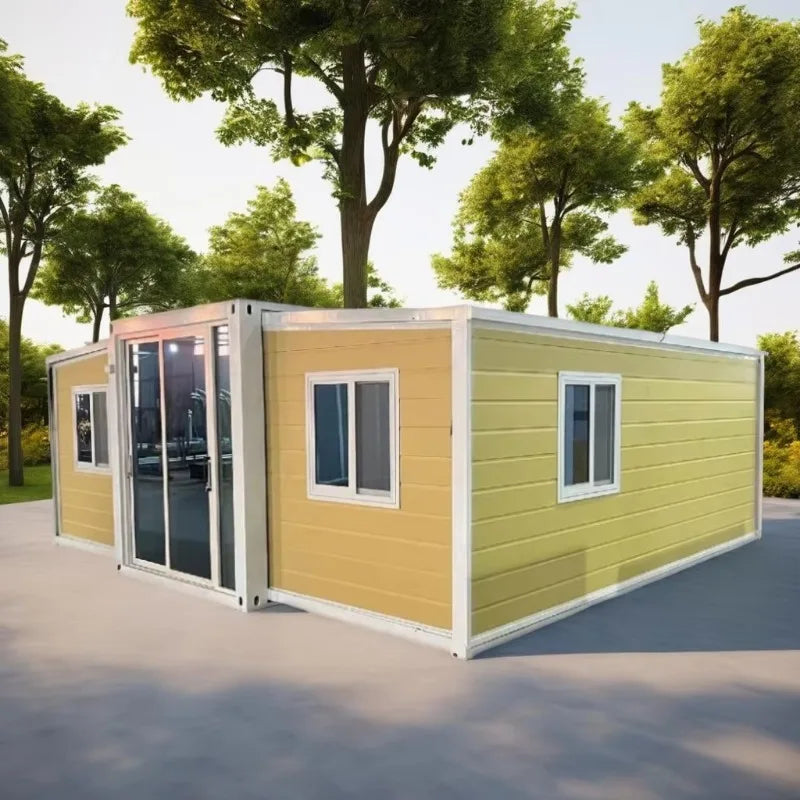 Prefab Container House 20ft 40ft 30ft Folding Expandable Container House Prefabricated Solar Power Farm House Durable
