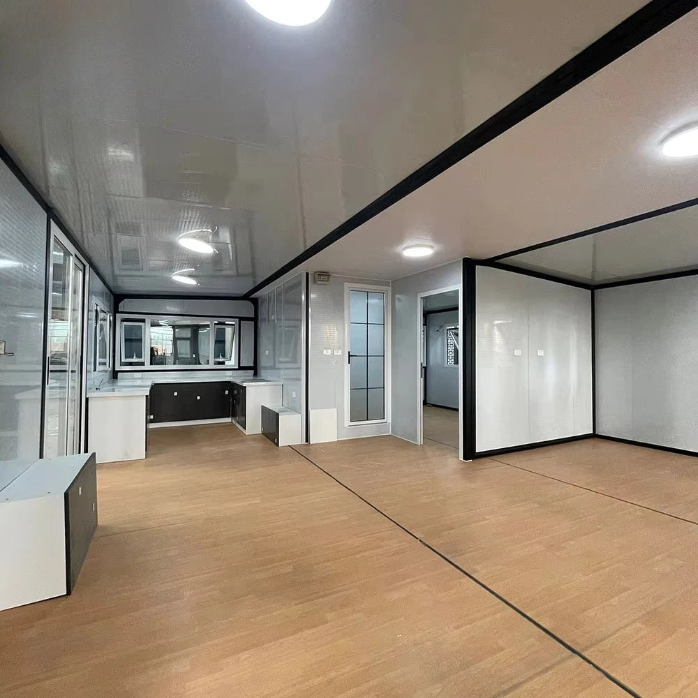 40ft Mobile Folding Houses, 20ft Modular Prefabricated Houses and Customizable Container Houses with 1-4 Bedrooms and Furniture