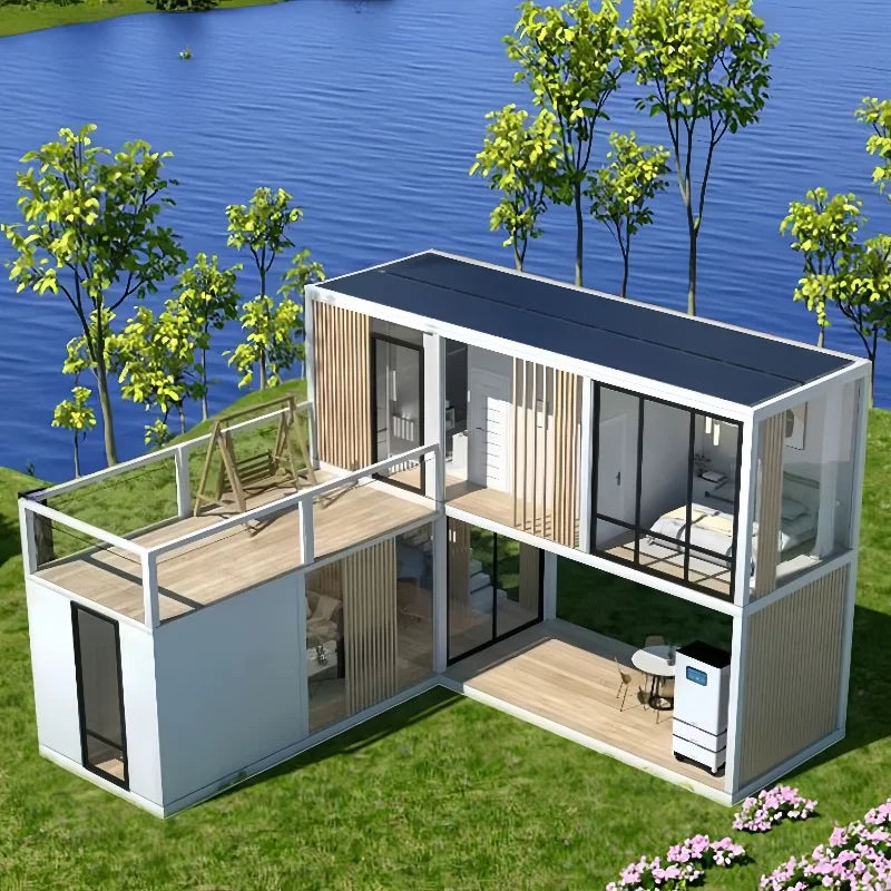 Customized 20FT 40FT 3 Bedroom Luxury Living Home Prefab House Expandable Container Homes with Bathroom