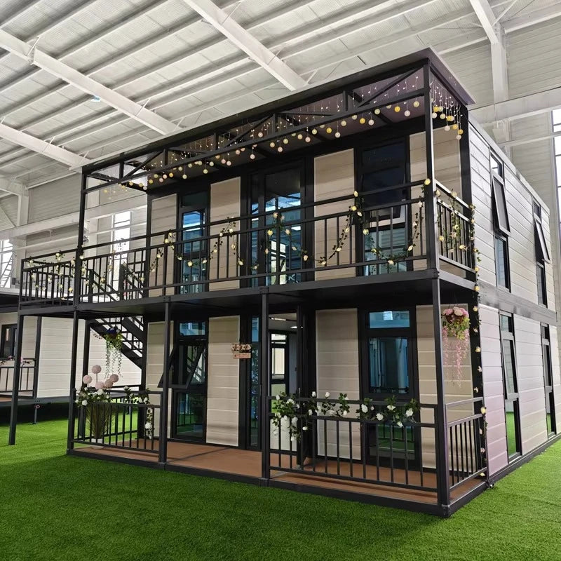 40ft Mobile Folding Houses, 20ft Modular Prefabricated Houses and Customizable Container Houses with 1-4 Bedrooms and Furniture