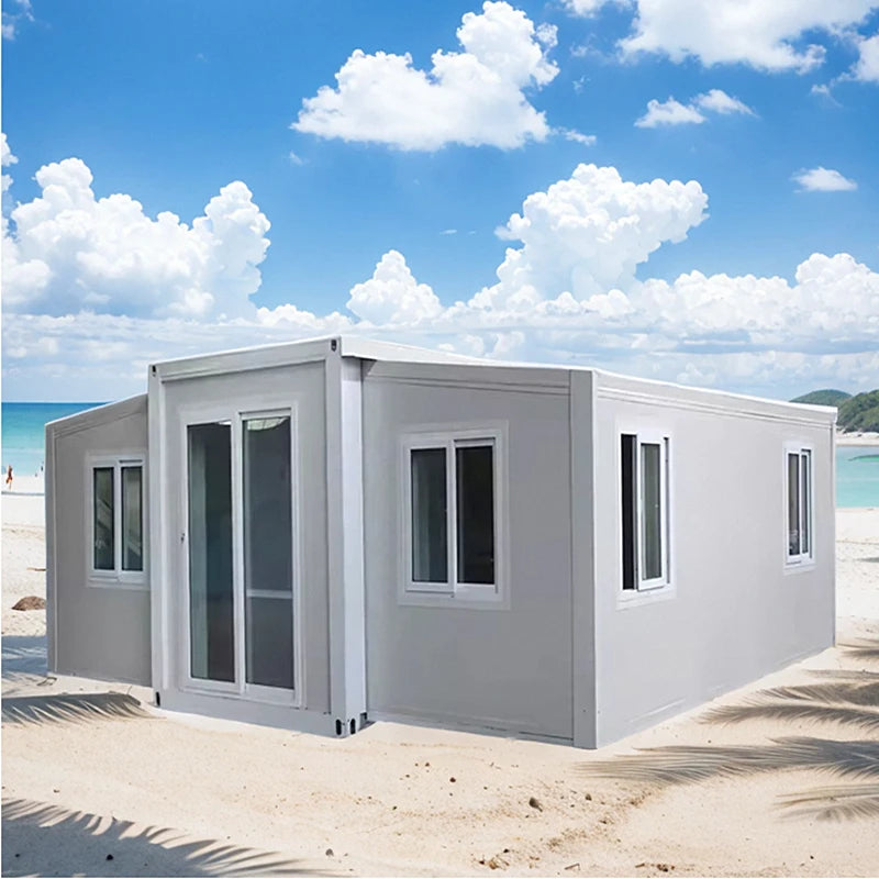3 Bedroom Prefabricated House for Spain Luxury Modern Outdoor Outdoor Garden Lounge 20ft Prefablicadas Houses Eco-Friendliness