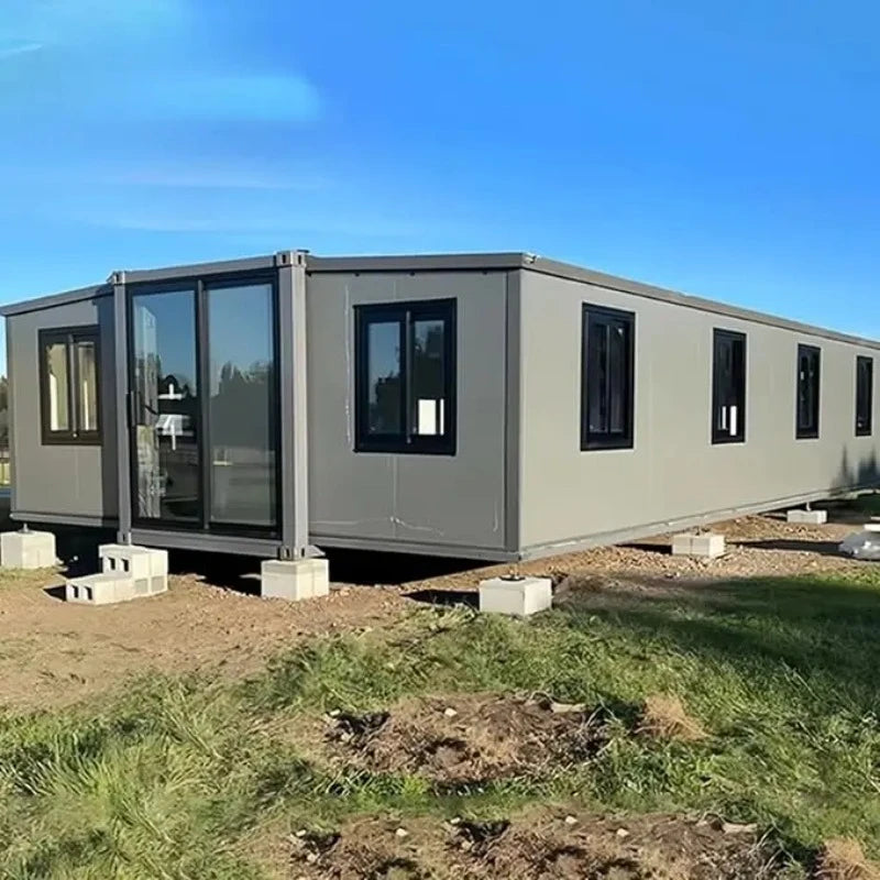 40ft Expandable Container House Portable Container Homes Mobile Prefabricated House 3 Bedroom Modular Home with Kitchen Bathroom