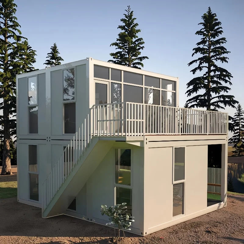 Customized 20FT 40FT 3 Bedroom Luxury Living Home Prefab House Expandable Container Homes with Bathroom