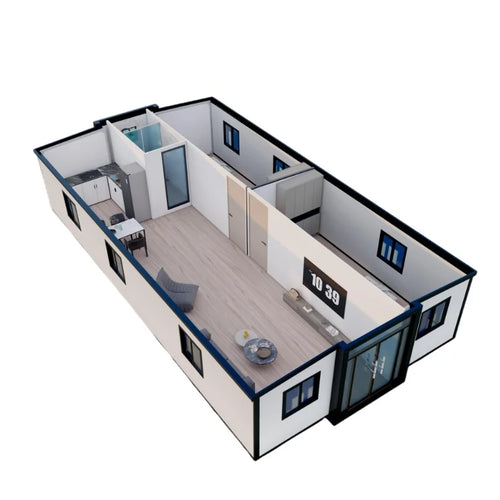 40FT Luxury Expandable Container House 72 Sqm Mobile Home with Kitchen with Toilet Tiny Holiday Homes