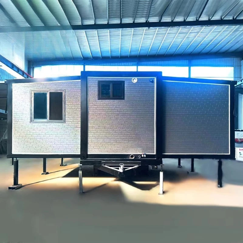 Trailer Folding House Prefabricated 20 'Container Container House Ready to Live 2 Bedroom Portable Prefabricated