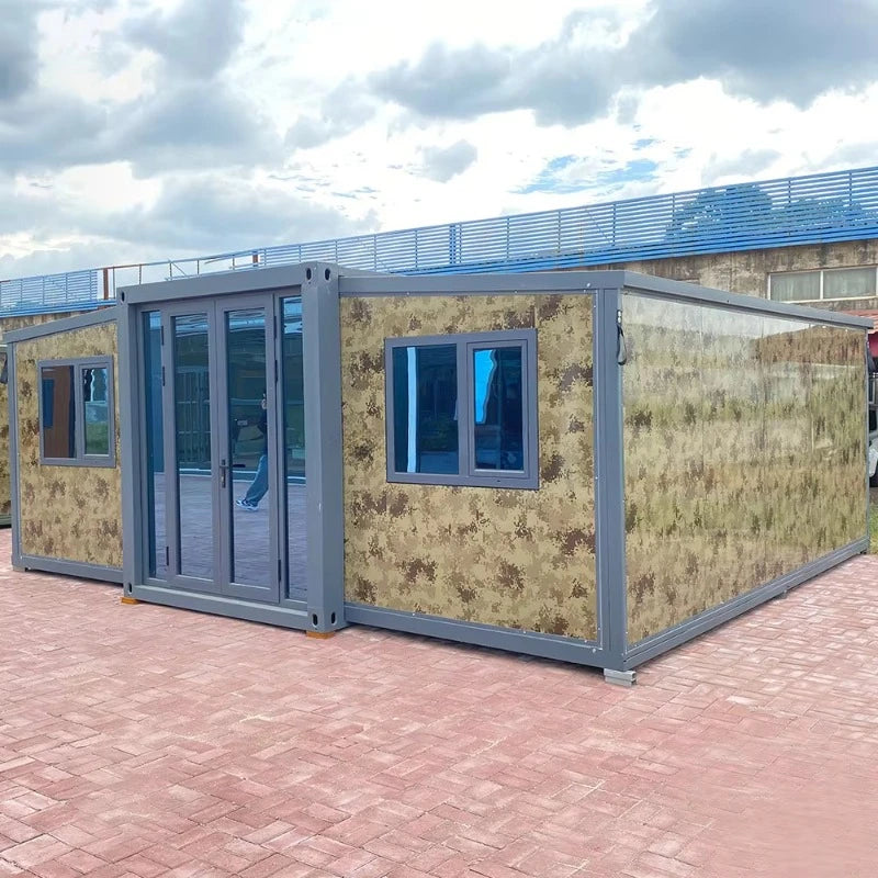 Prefab Container House 20ft 40ft 30ft Folding Expandable Container House Prefabricated Solar Power Farm House Durable