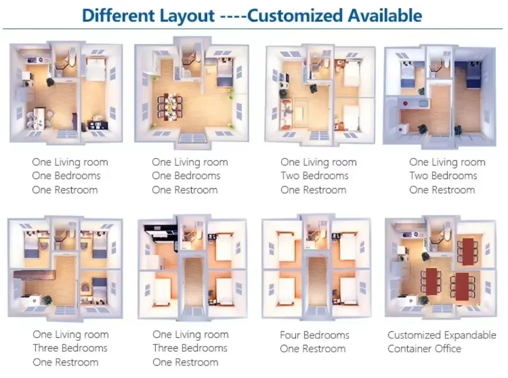 Prefab Container House 20ft 40ft 30ft Folding Expandable Container House Prefabricated Solar Power Farm House Durable