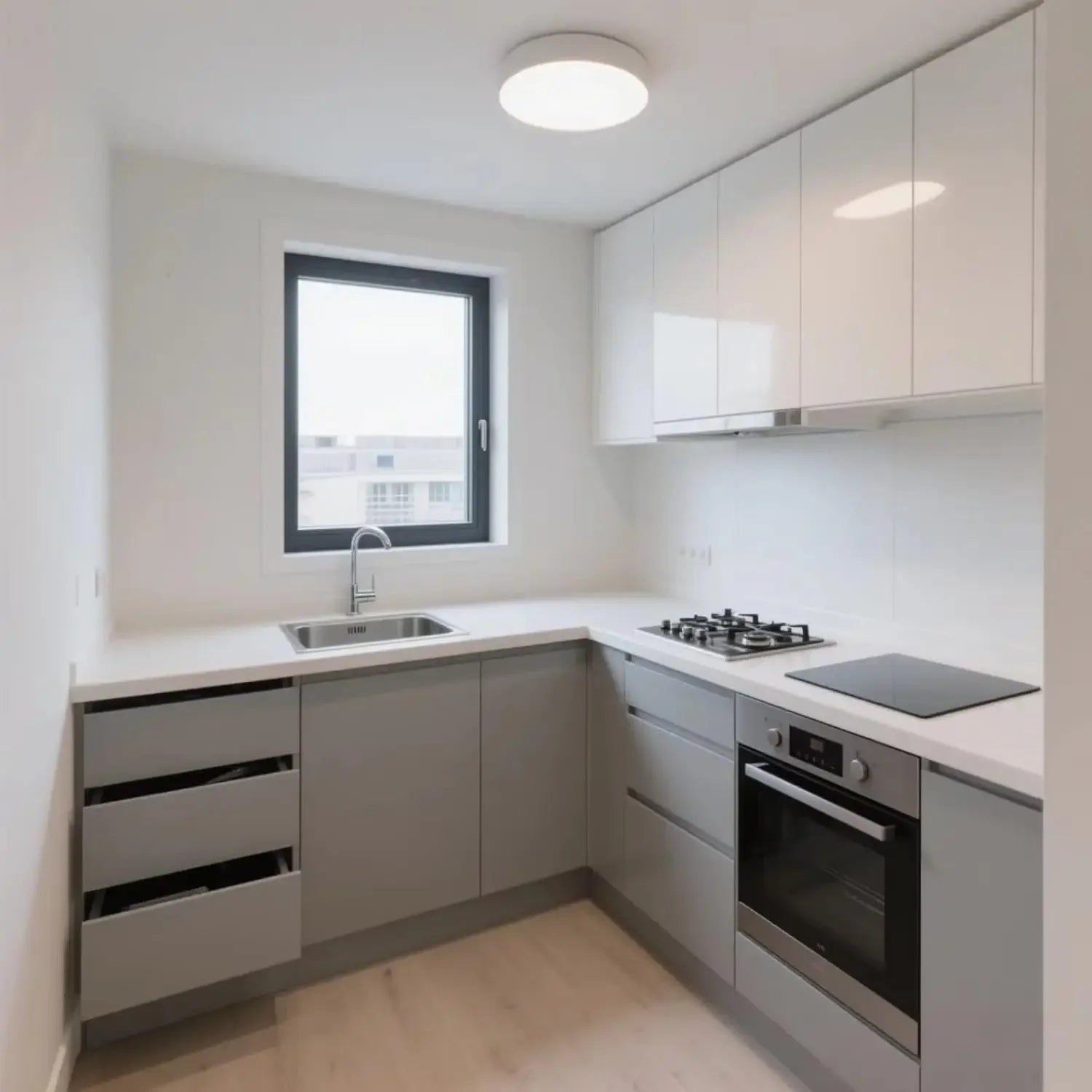 20ft Luxury Expandable Tiny Home for Sale, Prefab Folding Container House 2 Bedroom 1 Living Room 1 Bathroom