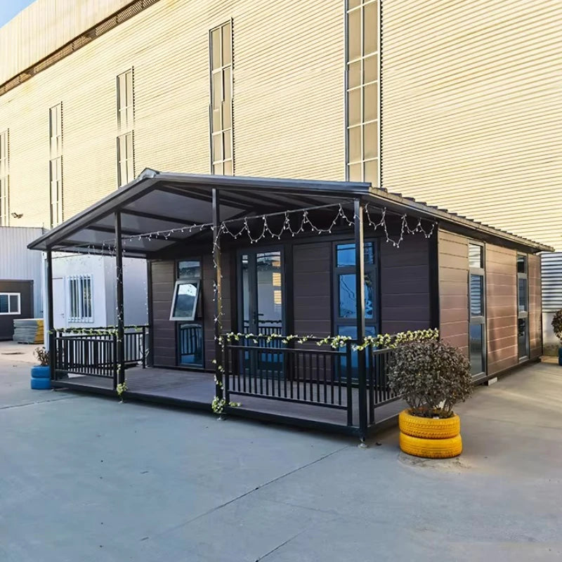 40ft Mobile Folding Houses, 20ft Modular Prefabricated Houses and Customizable Container Houses with 1-4 Bedrooms and Furniture