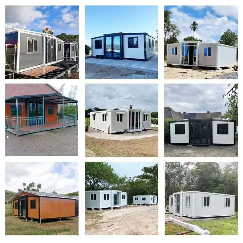 Luxury 40ft Modular Expandable House with Solar Energy Prefabricated Meeting Room Office Warehouse Mobile Home Foldable