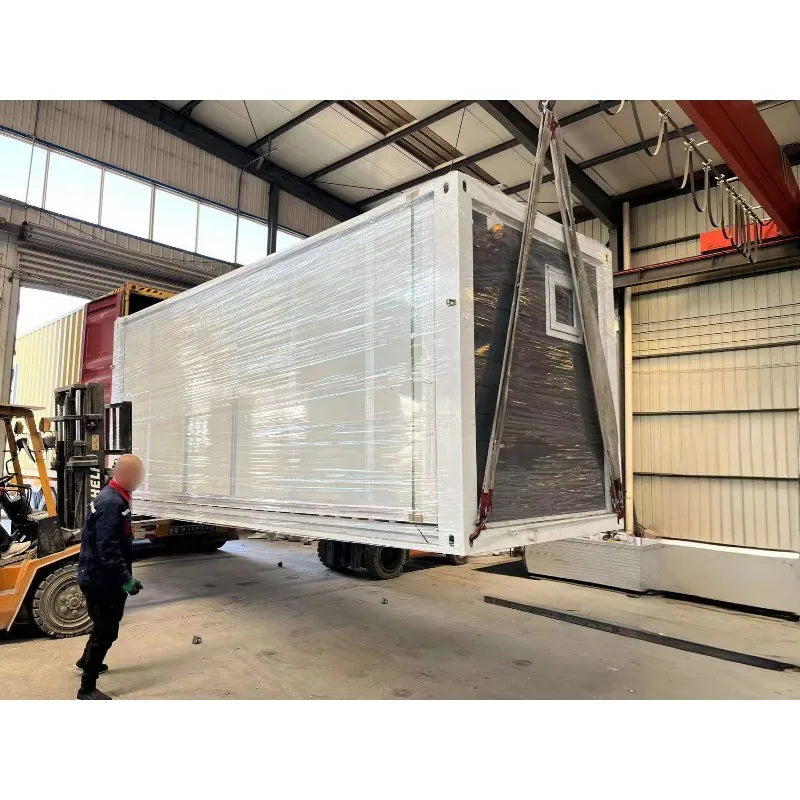 Trailer Folding House Prefabricated 20 'Container Container House Ready to Live 2 Bedroom Portable Prefabricated